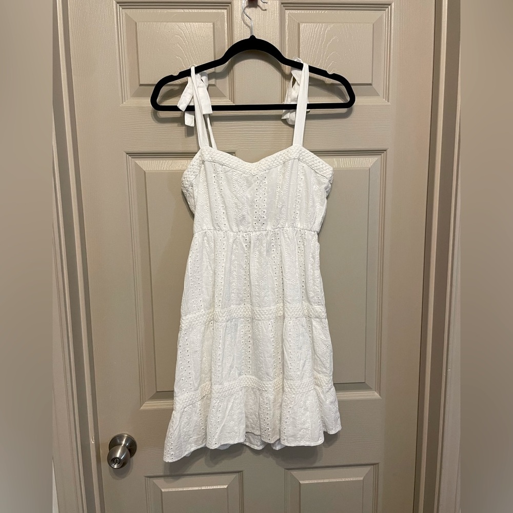 💜2/$25💜 Jessica Simpson White Eyelet Summer Mini Dress NWT